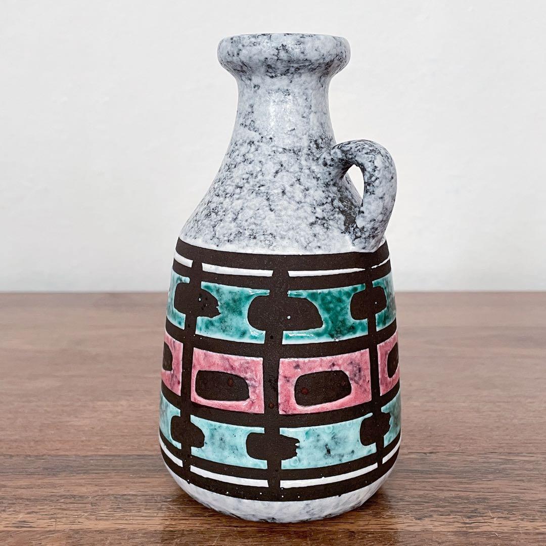 【東ドイツ Strehlaの花瓶】Fat Lava 295