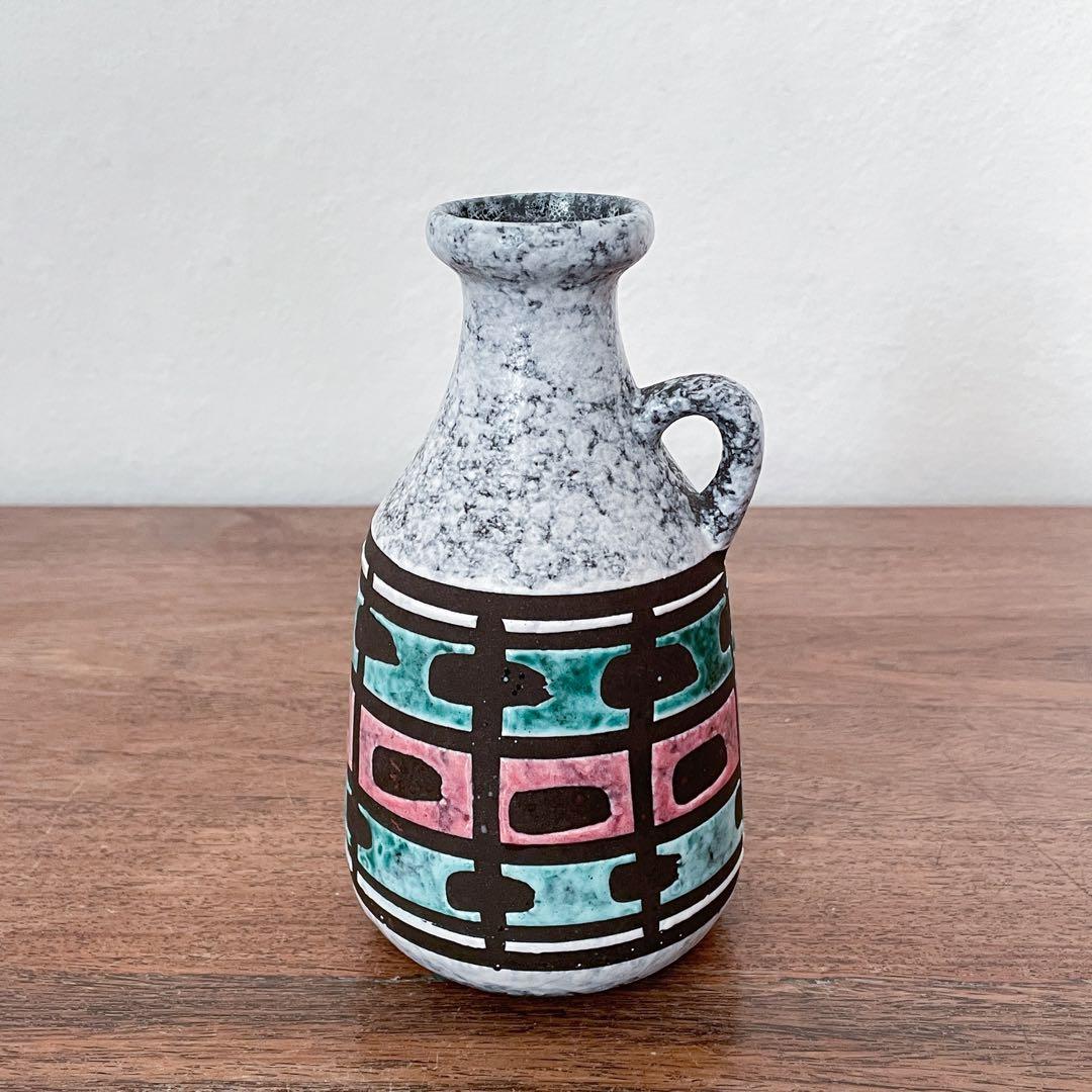 【東ドイツ Strehlaの花瓶】Fat Lava 295