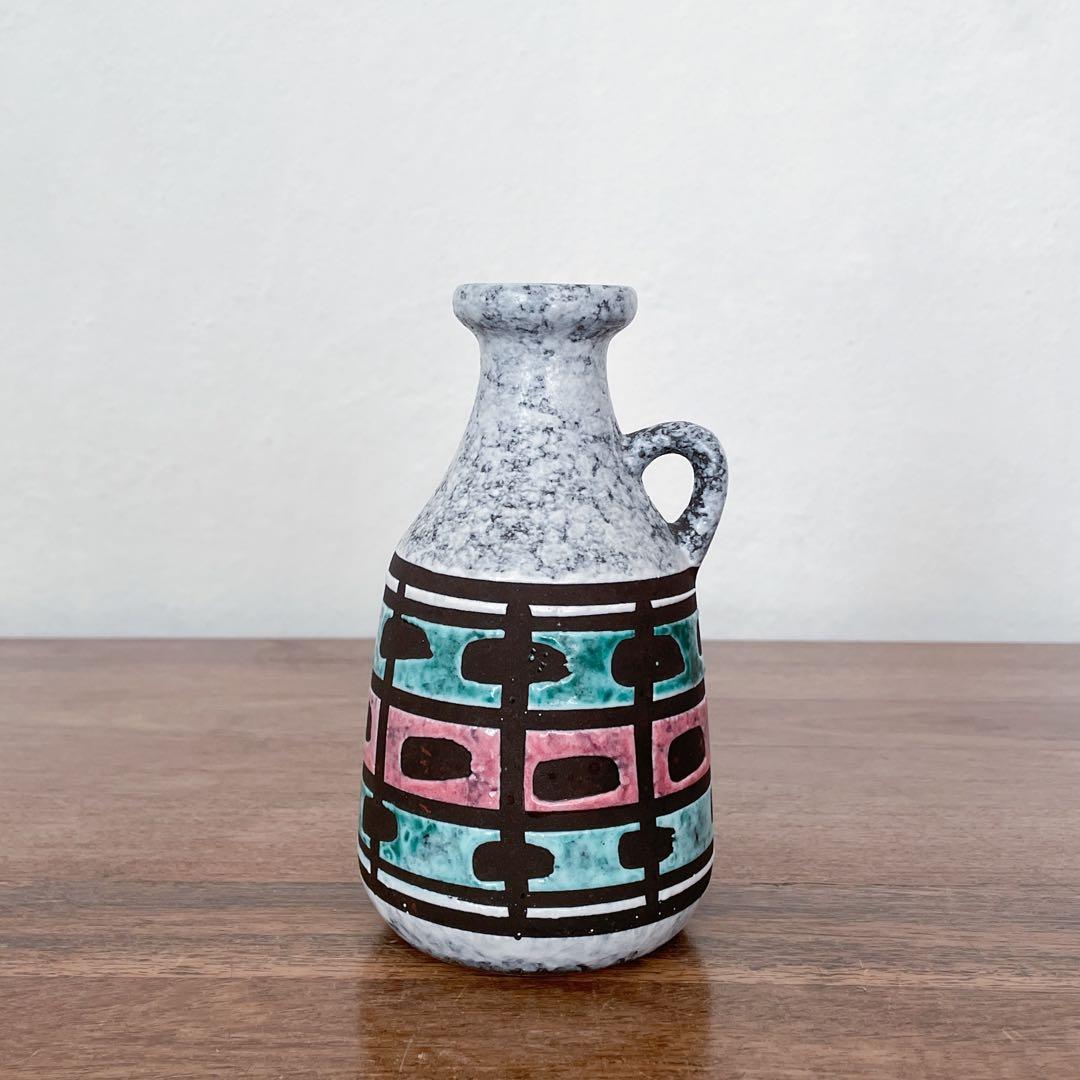 【東ドイツ Strehlaの花瓶】Fat Lava 295