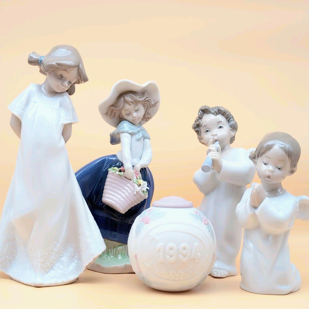 LLADRO NAO 磁器人形 置き物 きれいな花ばかり 可愛いお祈り まとめ