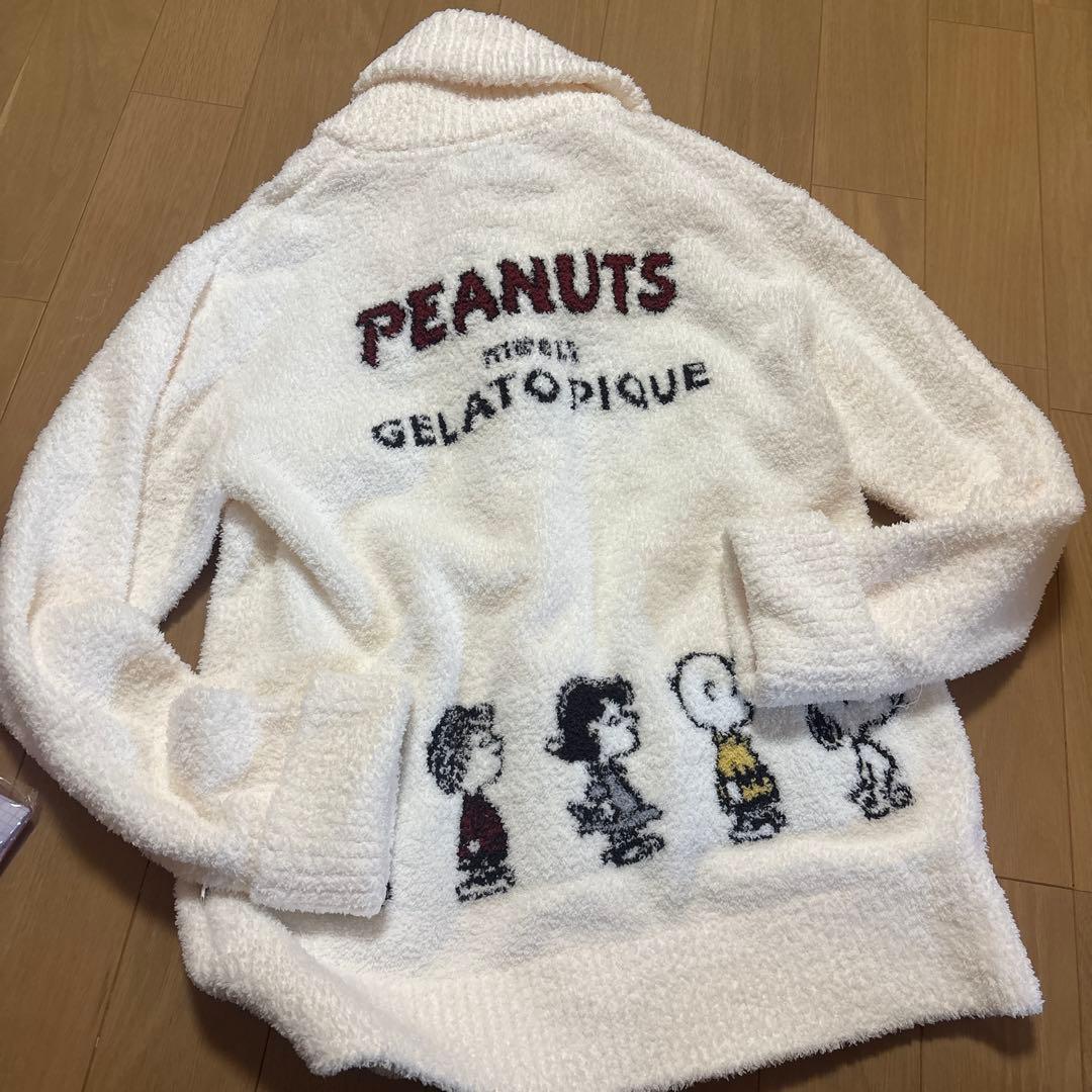 PEANUTS GELATO PIQUE ボアカーディガン
