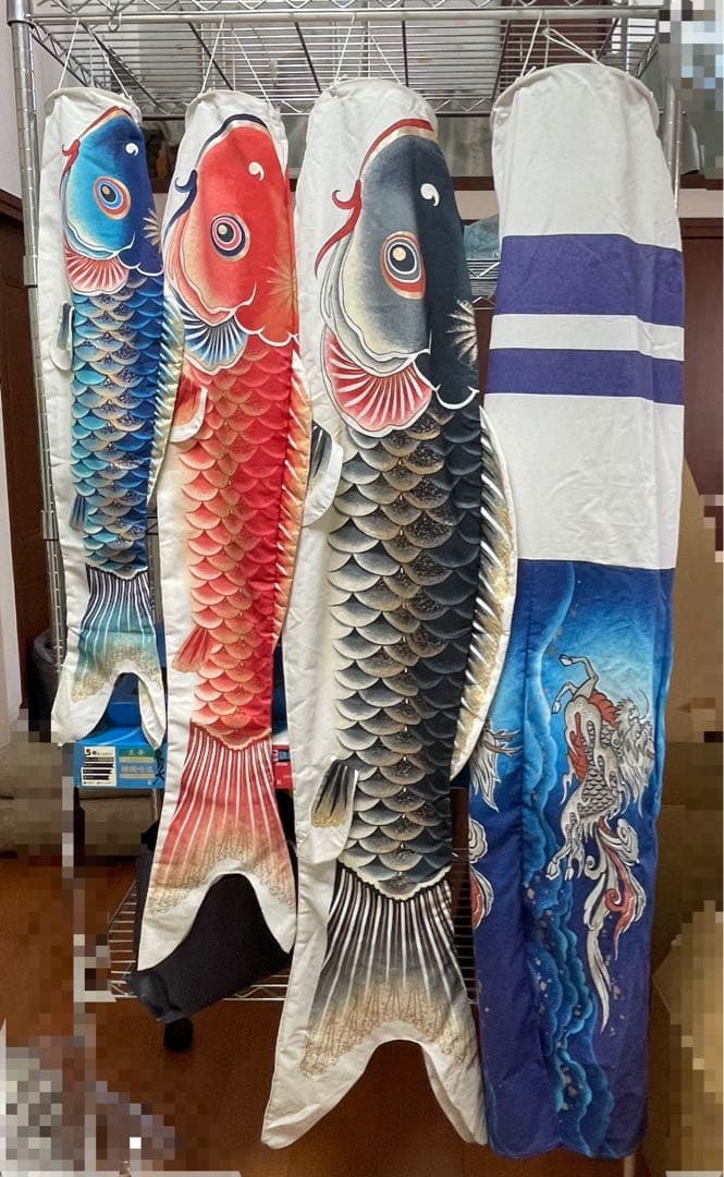 鯉のぼり 東洋紡 15号 ポール付き 吹き流し1.5m こどもの日