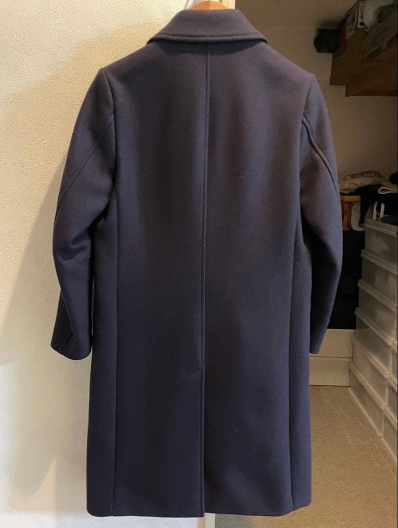 【極美品】PUBLIC TOKYO 極 ダブルチェスターコート ネイビー 1