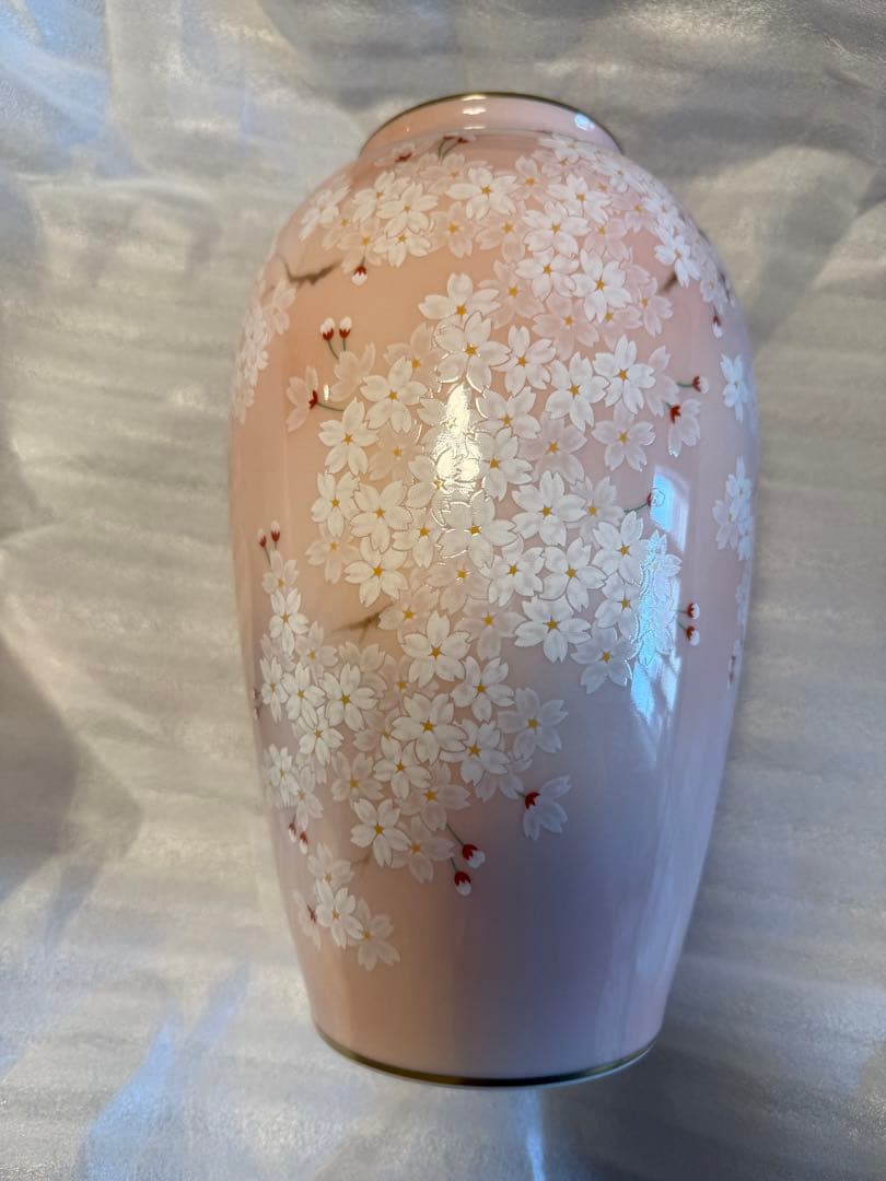 【新品】香蘭社　吉野桜　花瓶　日本製