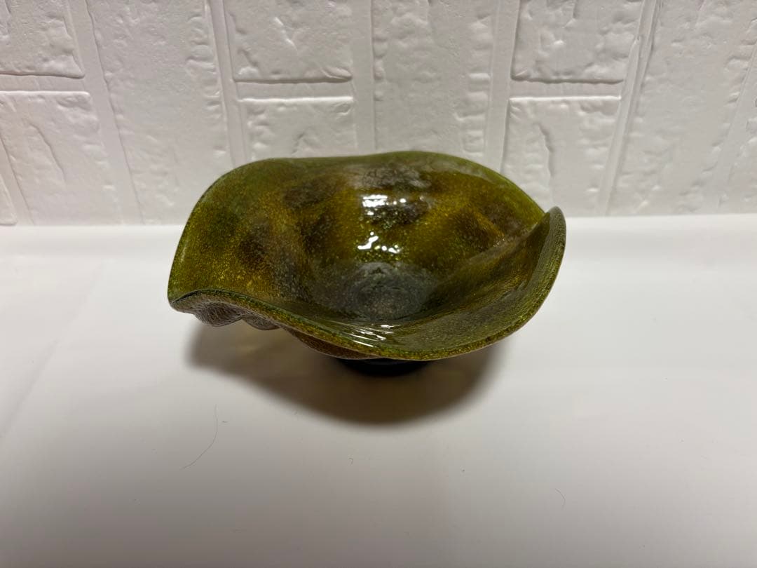 稲嶺盛吉】琉球ガラス　皿（貝）①