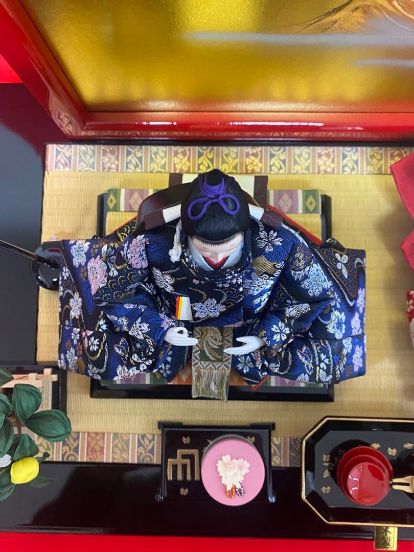 東京久月　雛人形　親王平飾り・間口約６３×奥行約３７×高さ約３２㎝