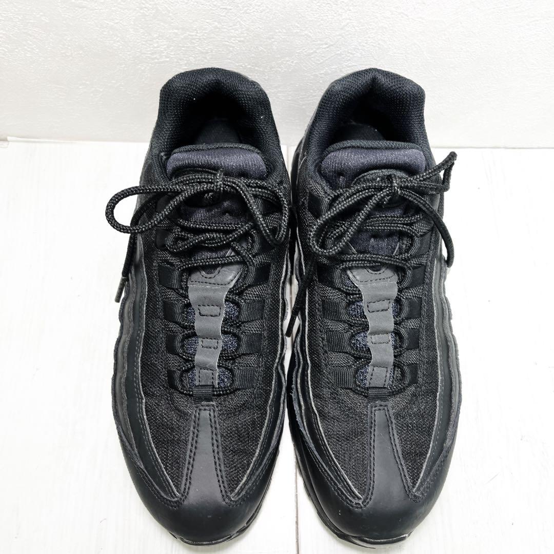 【美品】NIKE AIRMAX95 ESSENTIAL 25㎝ トリプルブラック