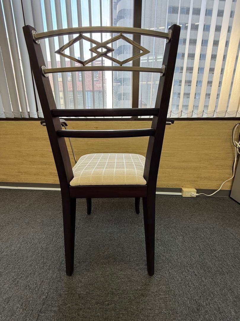 サァラ麻布　ダイニング　ガラステーブル　セット椅子2脚付き