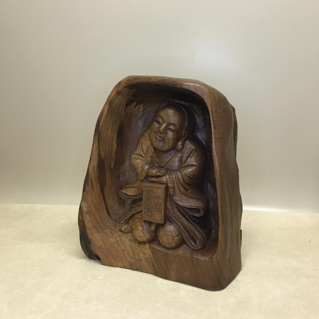 木彫 仙台四郎 商売繁盛 福の神 縁起物