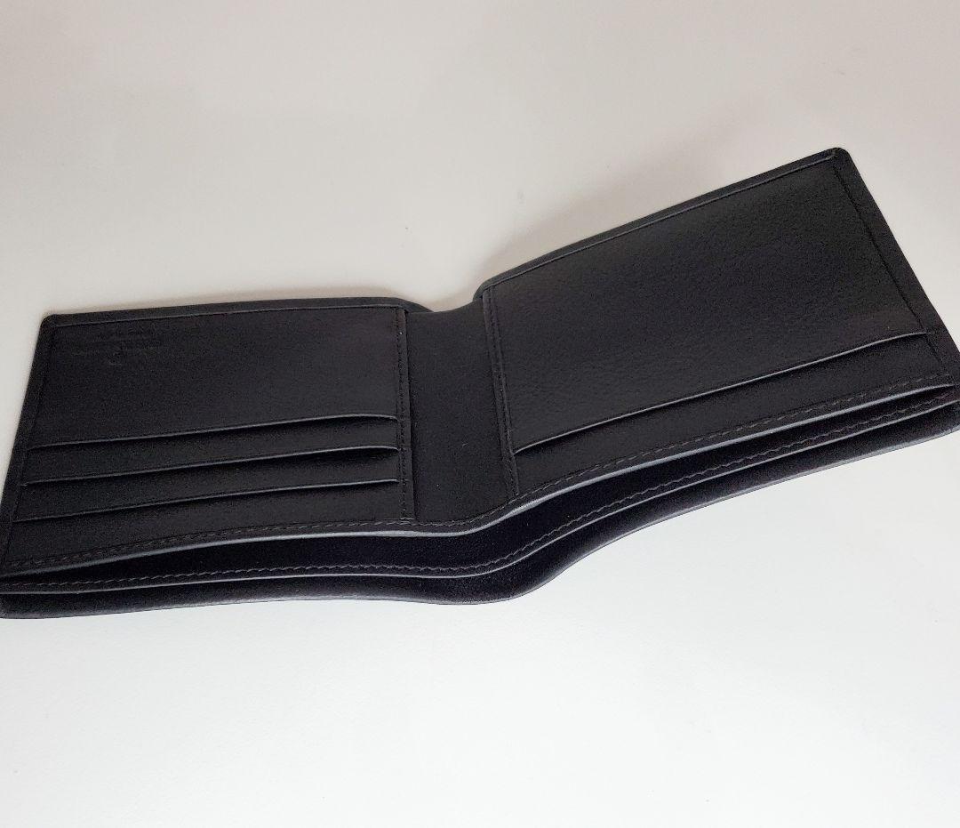 新品未使用✨️Giorgio Armani アルマーニ　ブラック　二つ折り財布