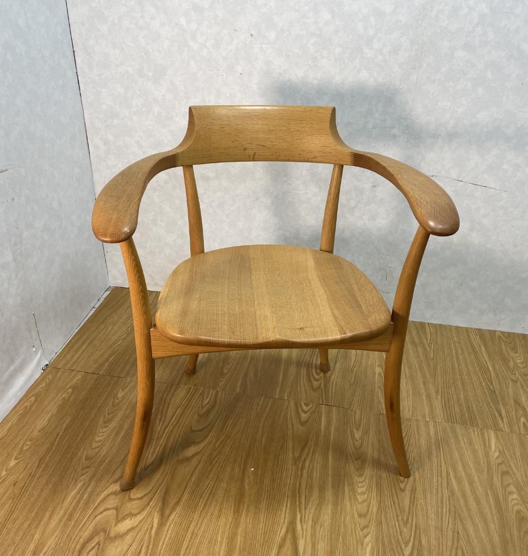 K☆1031 飛騨産業 アームチェア SG261A　ホワイトオーク