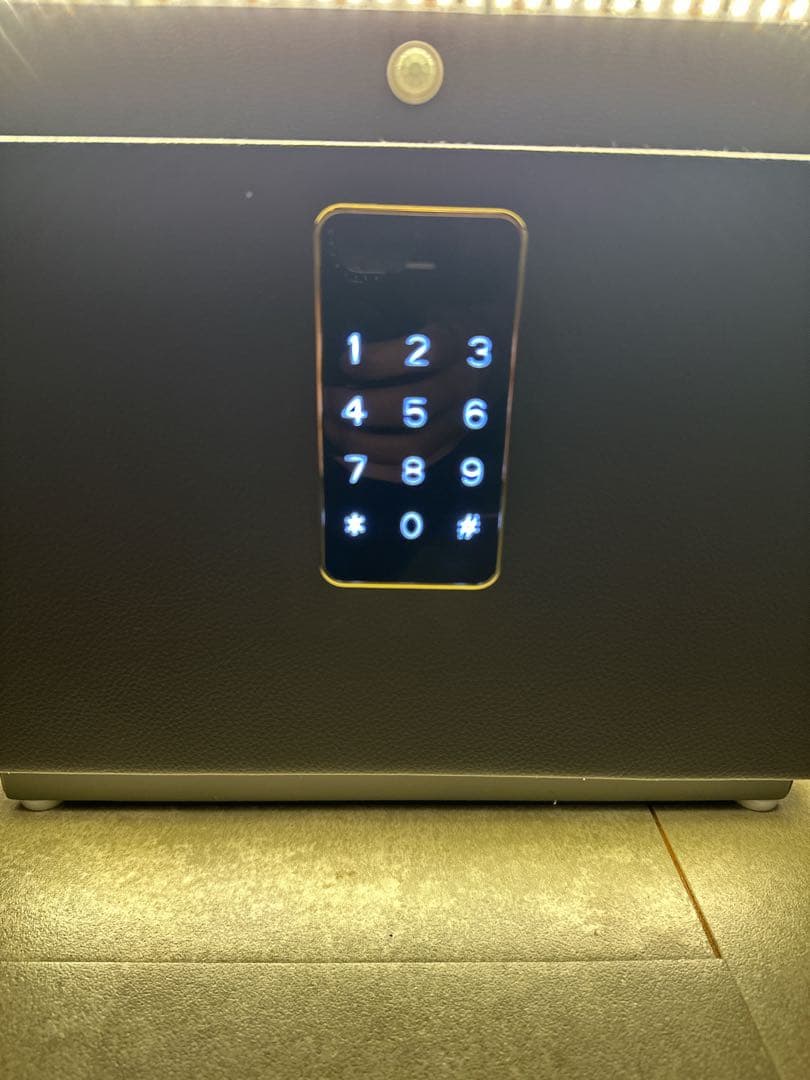 TPTBON パスワードロック LEDベッドサイドテーブル 充電ステーション