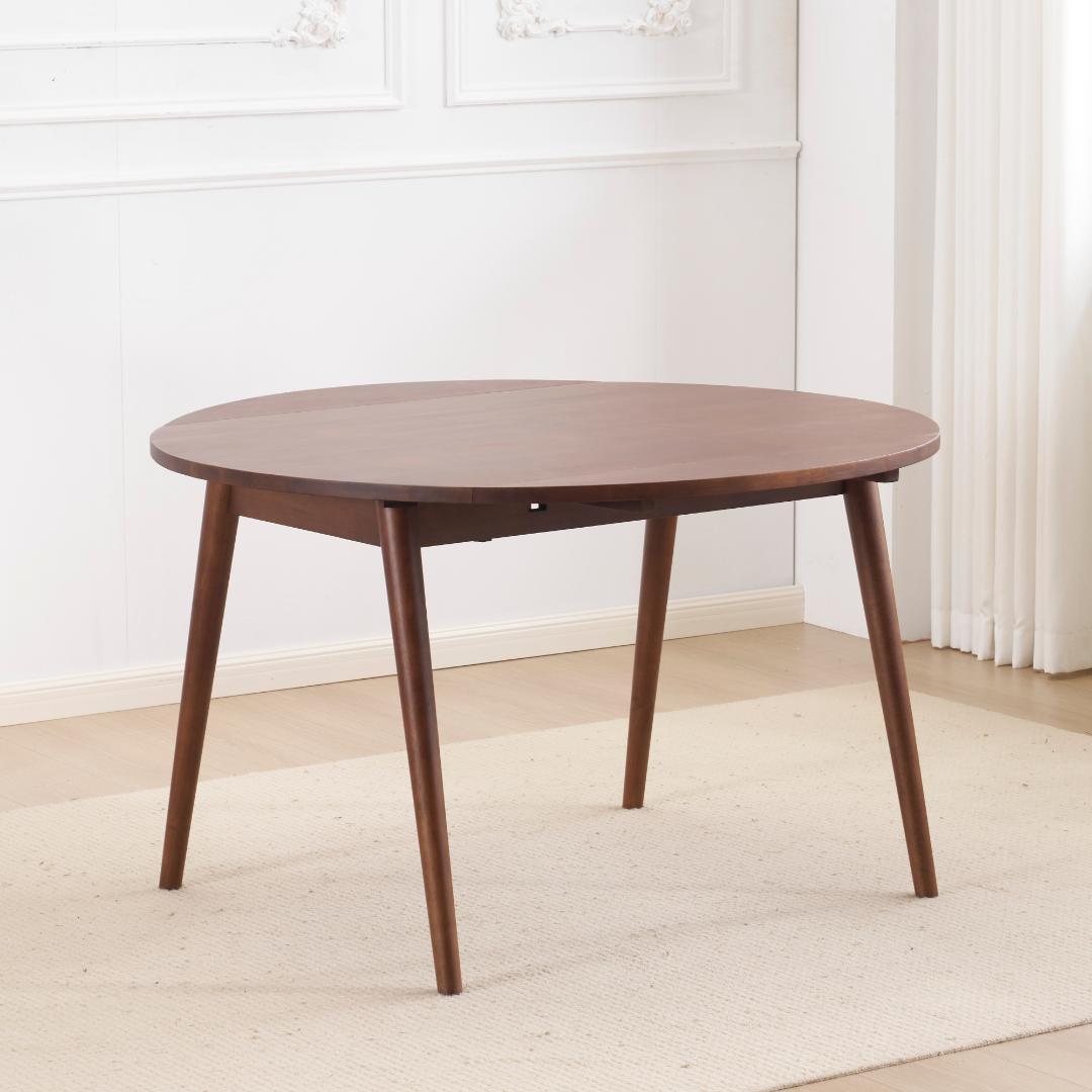 テーブル一点 2人~4人掛け 用伸長式 折りたたみダイニングテーブル 幅120