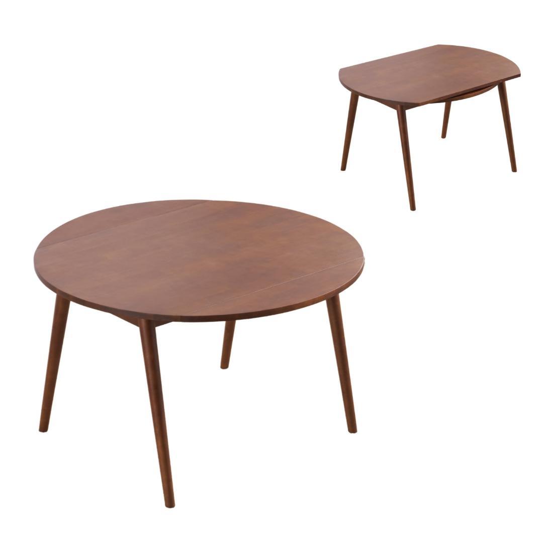 テーブル一点 2人~4人掛け 用伸長式 折りたたみダイニングテーブル 幅120