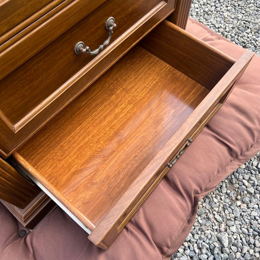 アンティーク調 木製チェスト 5段引き出し 収納家具 アメリカ 英国クラシック