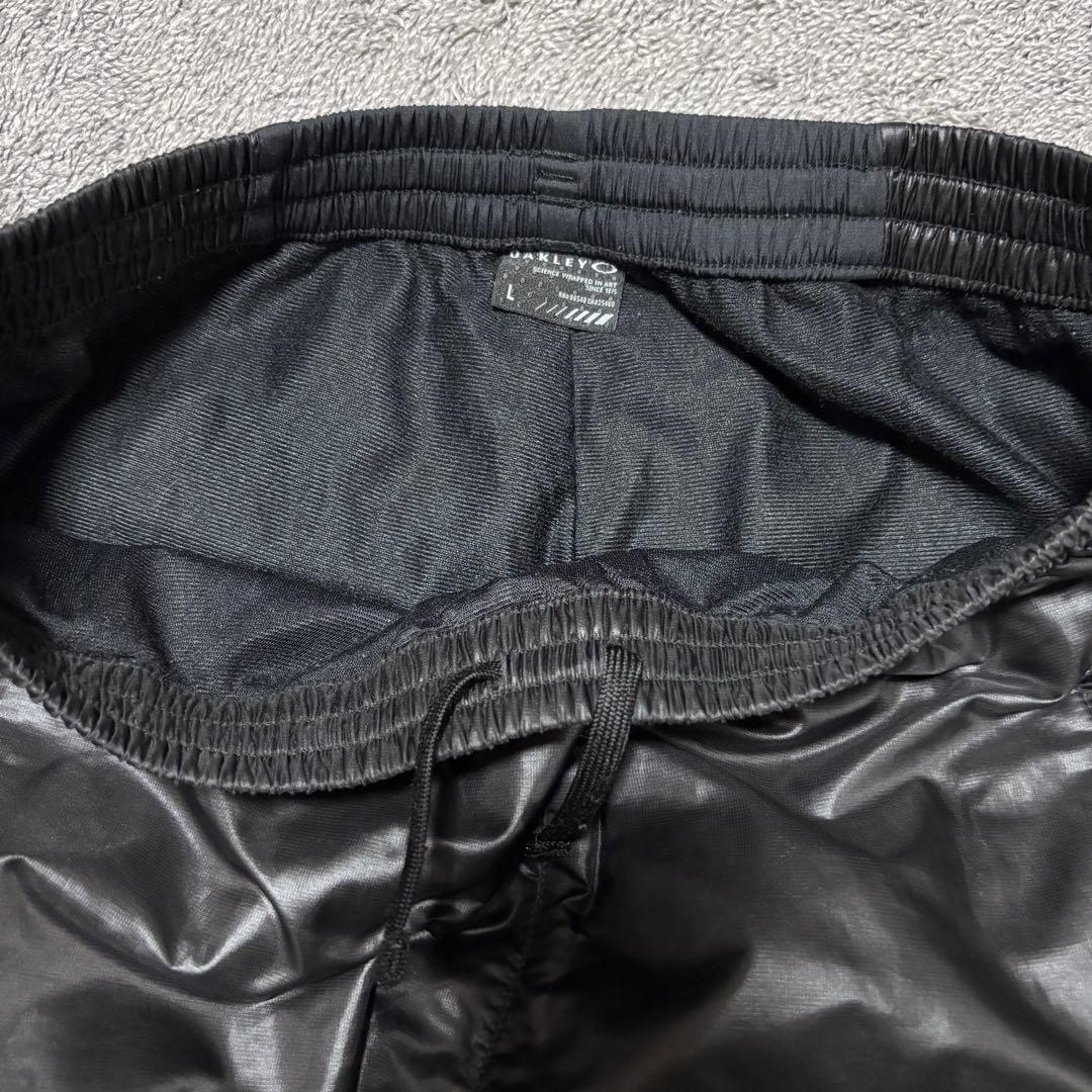 新品OAKLEYオークリージャージ上下セットナイロンセットアップブラックLサイズ