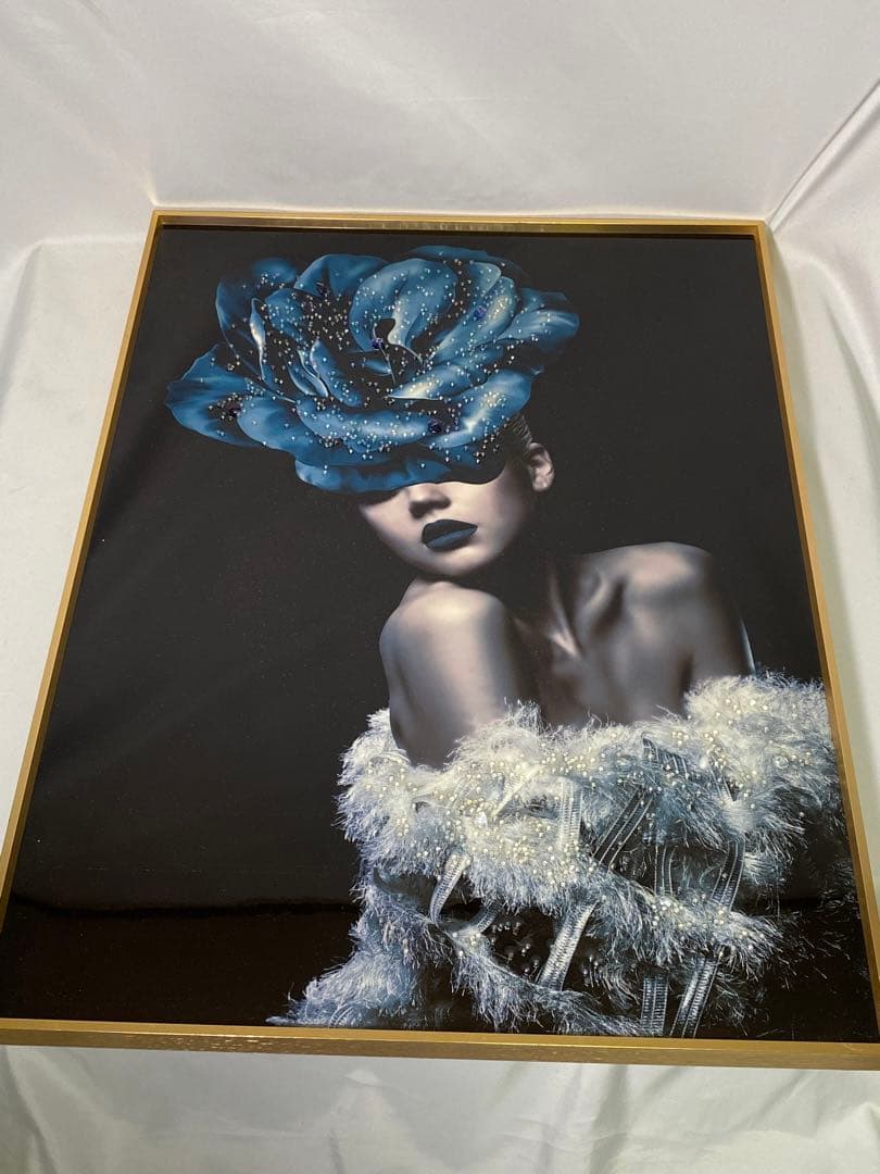 1842❣️ アートフレーム バタフライ 絵画 クリスタルピクチャー  2点セット