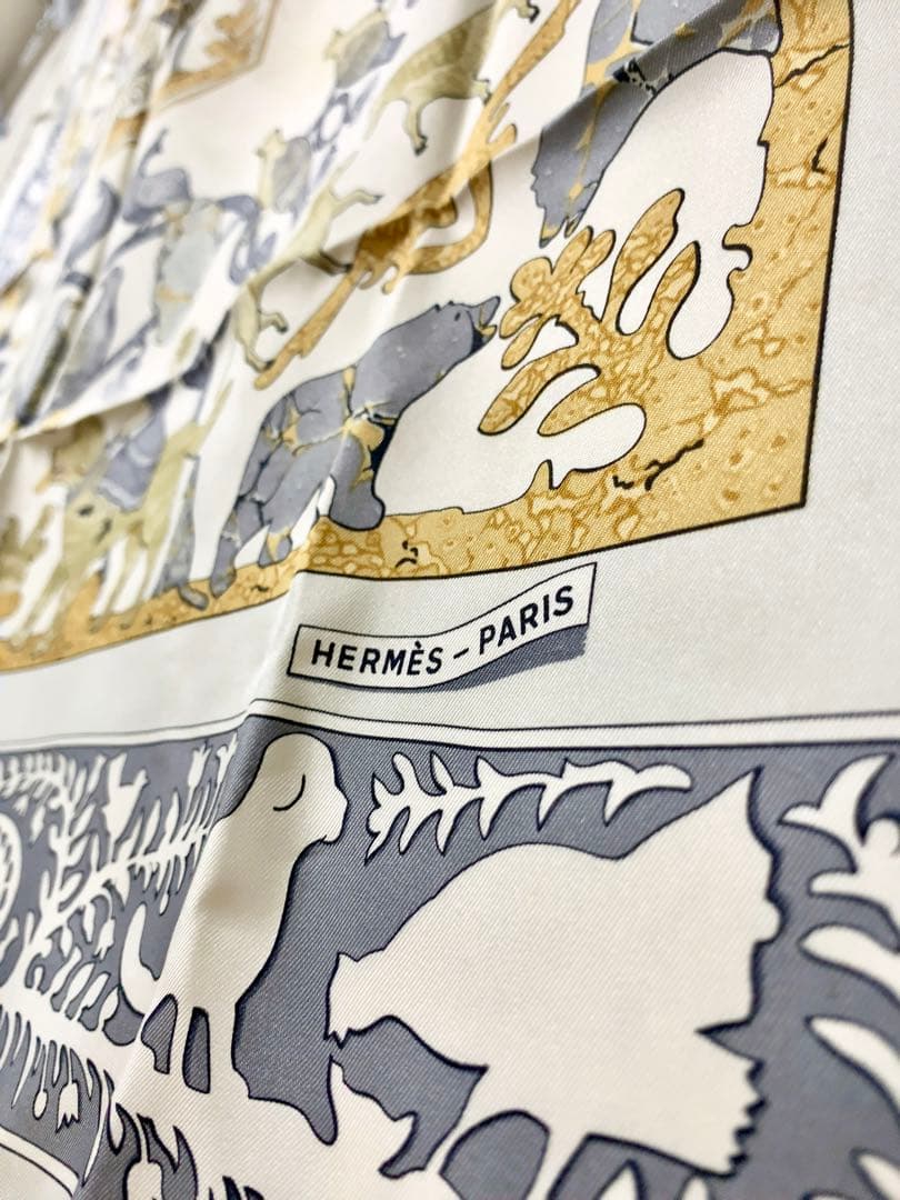 オーママ【未使用】HERMES カレ 90　古き良きアメリカ