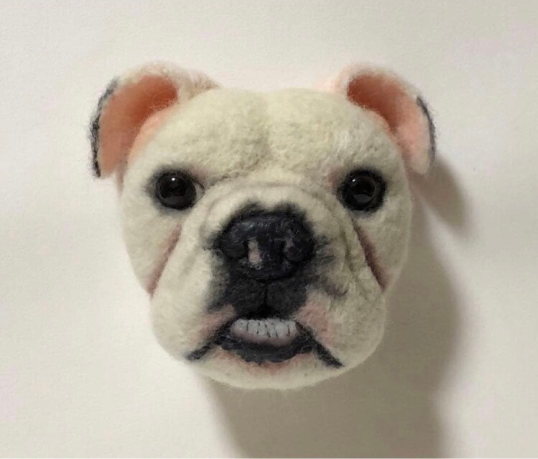 羊毛フェルト　オーダー　EブルFブルブリー　顔半立体