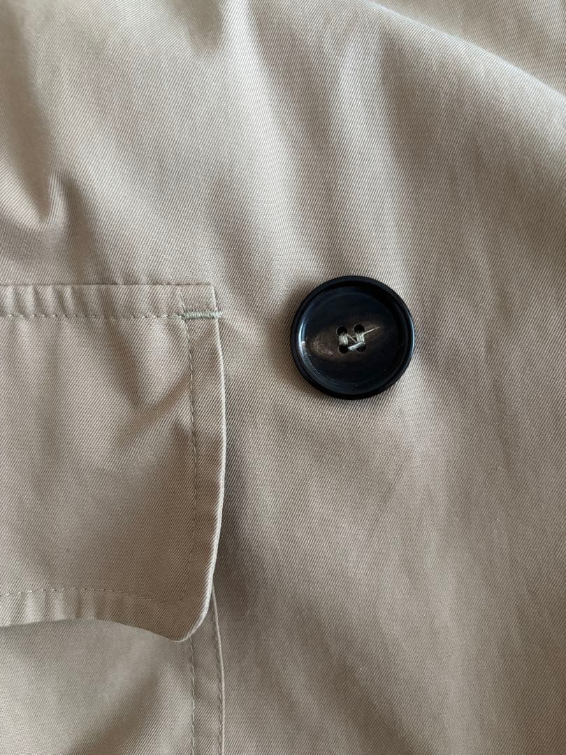 Max Mara The cubeベージュIT40コットンダブルショートトレンチ