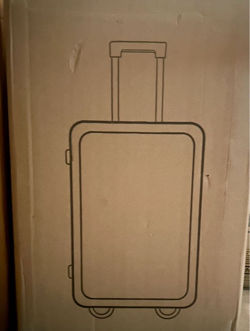 ⑨前開き スーツケース 機内持込 キャリーケース ストッパー付　グレー