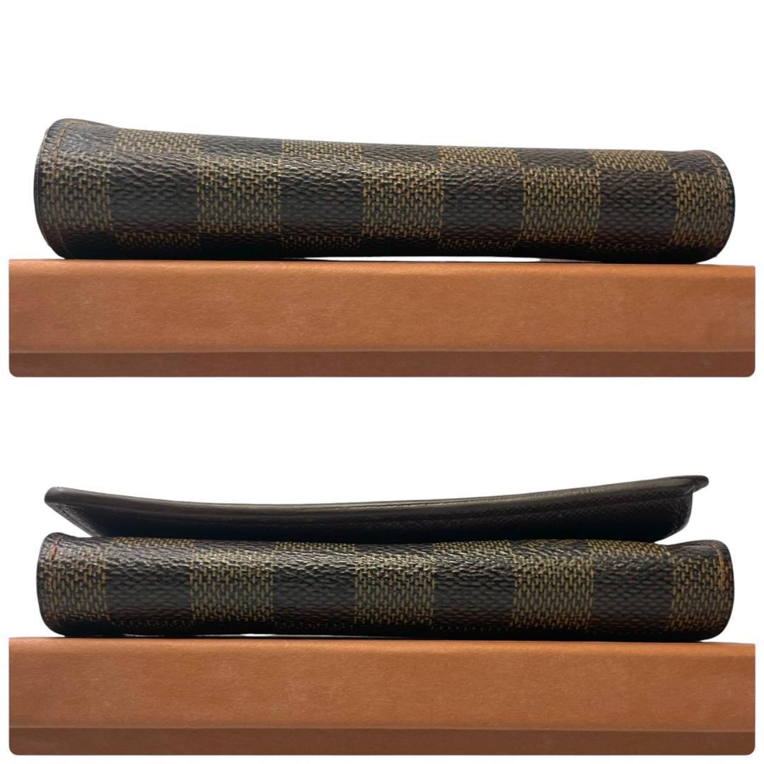 【激レア/廃盤品】 ルイヴィトン ポルトフォイユ トレゾール ダミエ エベヌ