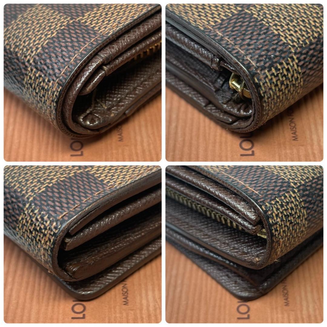 【激レア/廃盤品】 ルイヴィトン ポルトフォイユ トレゾール ダミエ エベヌ