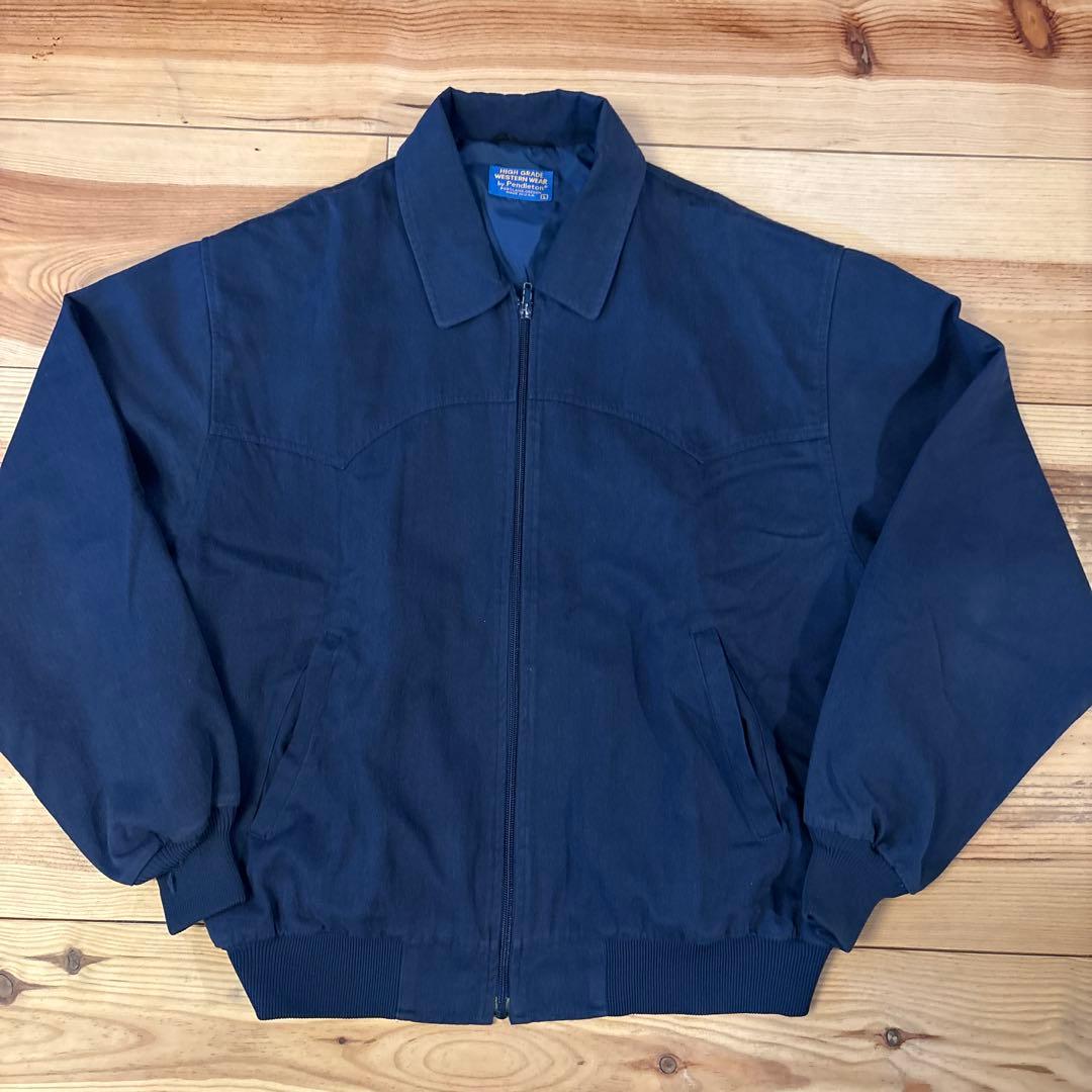 ゆ*様 USA製 ペンドルトン バック切り替えネイティブ柄 ブランケット ネイビ