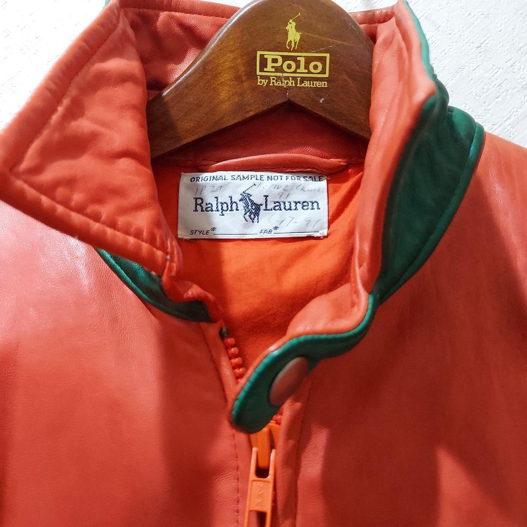 ♥️Ralph Lauren オレンジ レザージャケット