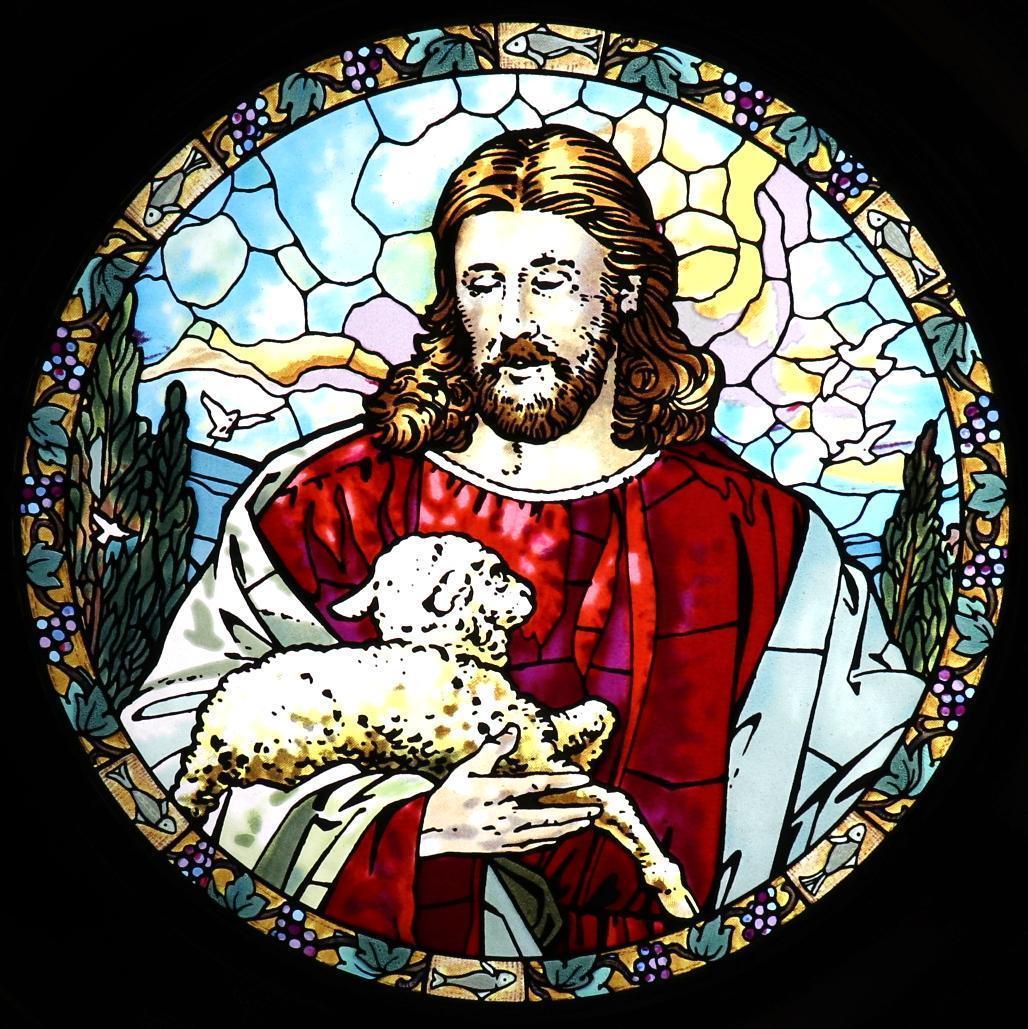 限定生産 ティファニー グッドシェパード ヴィンテージ ステンドグラス 羊飼い