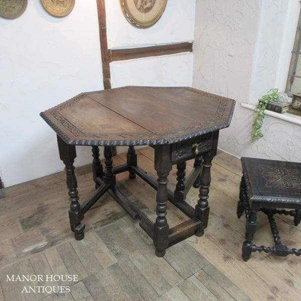 イギリス アンティーク 家具 ゲートレッグテーブル ダイニング 英国 6783d