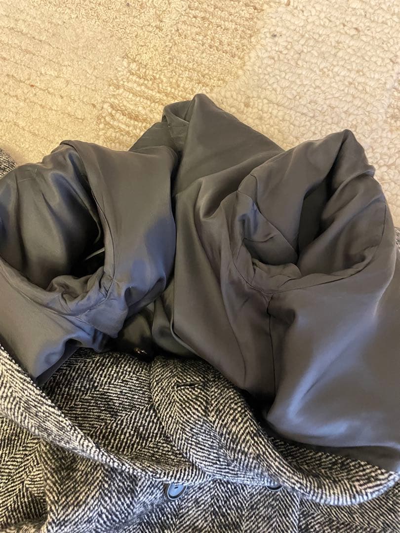 ebure ダブルブレスト ロングコート 38　<取り下げ前の最終値下げ>