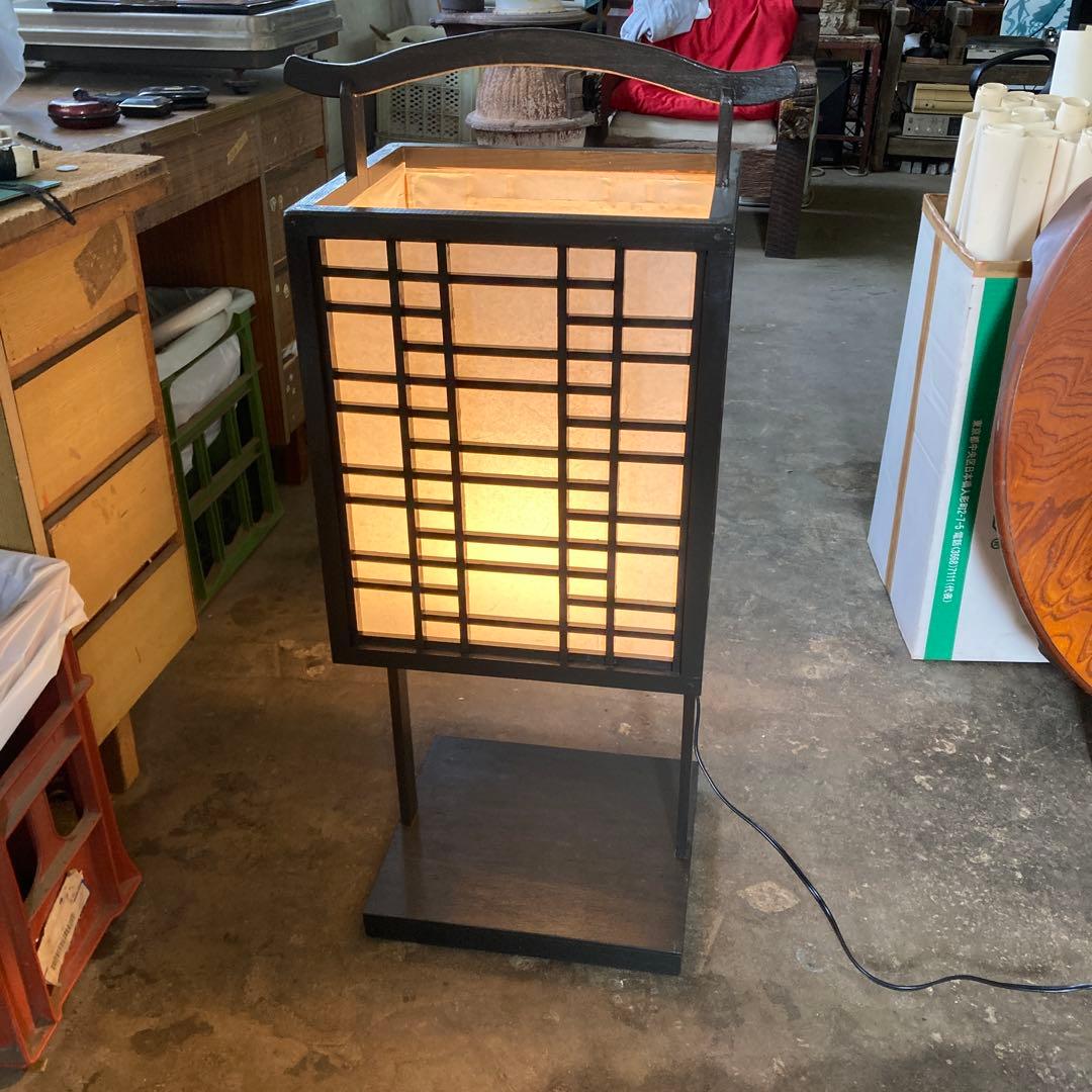 大きい殿様行燈 あんどん 和室 インテリアライト フロアライト 高さ96cm