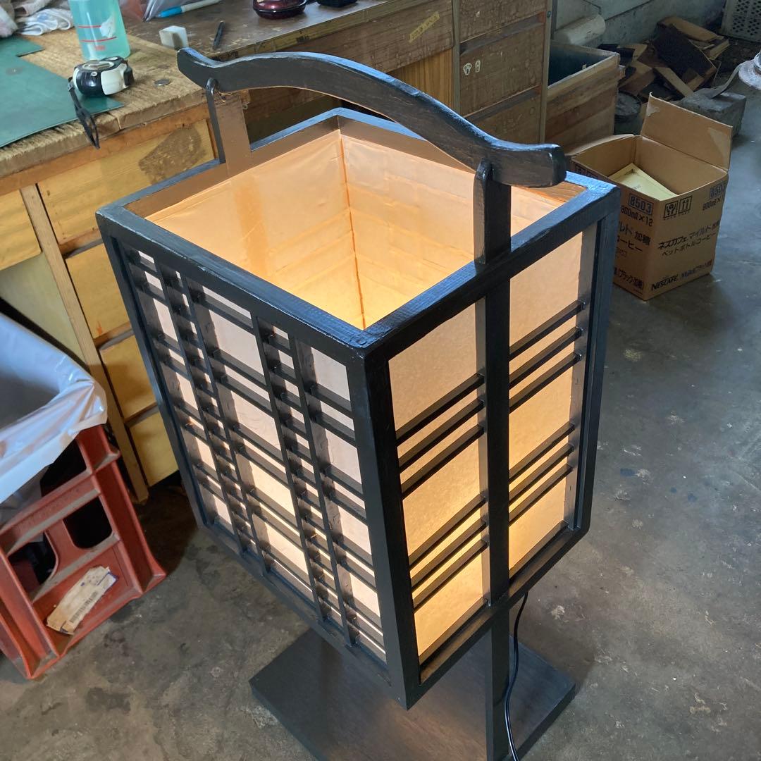 大きい殿様行燈 あんどん 和室 インテリアライト フロアライト 高さ96cm