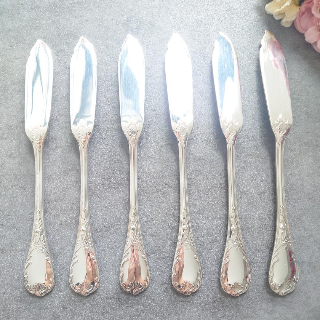 希少 美品 クリストフル マルリー フィッシュナイフ 6点