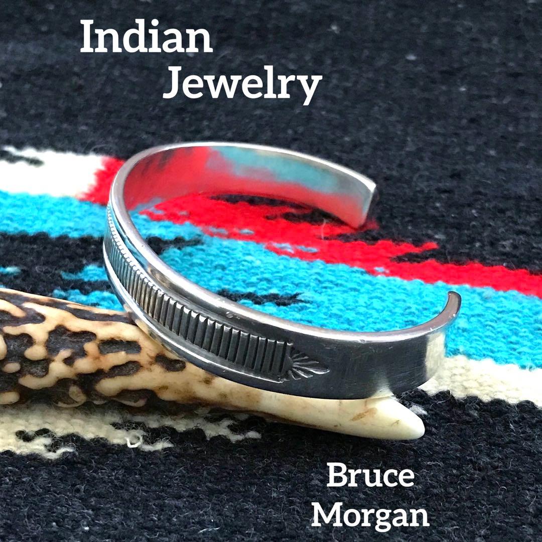 Indian Jewelry ブルースモーガン　　　シルバーバングル　　②