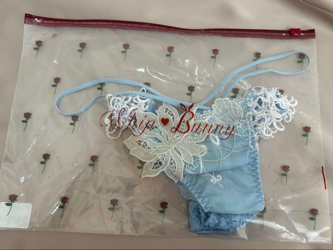 B75 【完売レア】オーロラジュエルマーメイドブラ＆Tバック＆チョーカー/水色