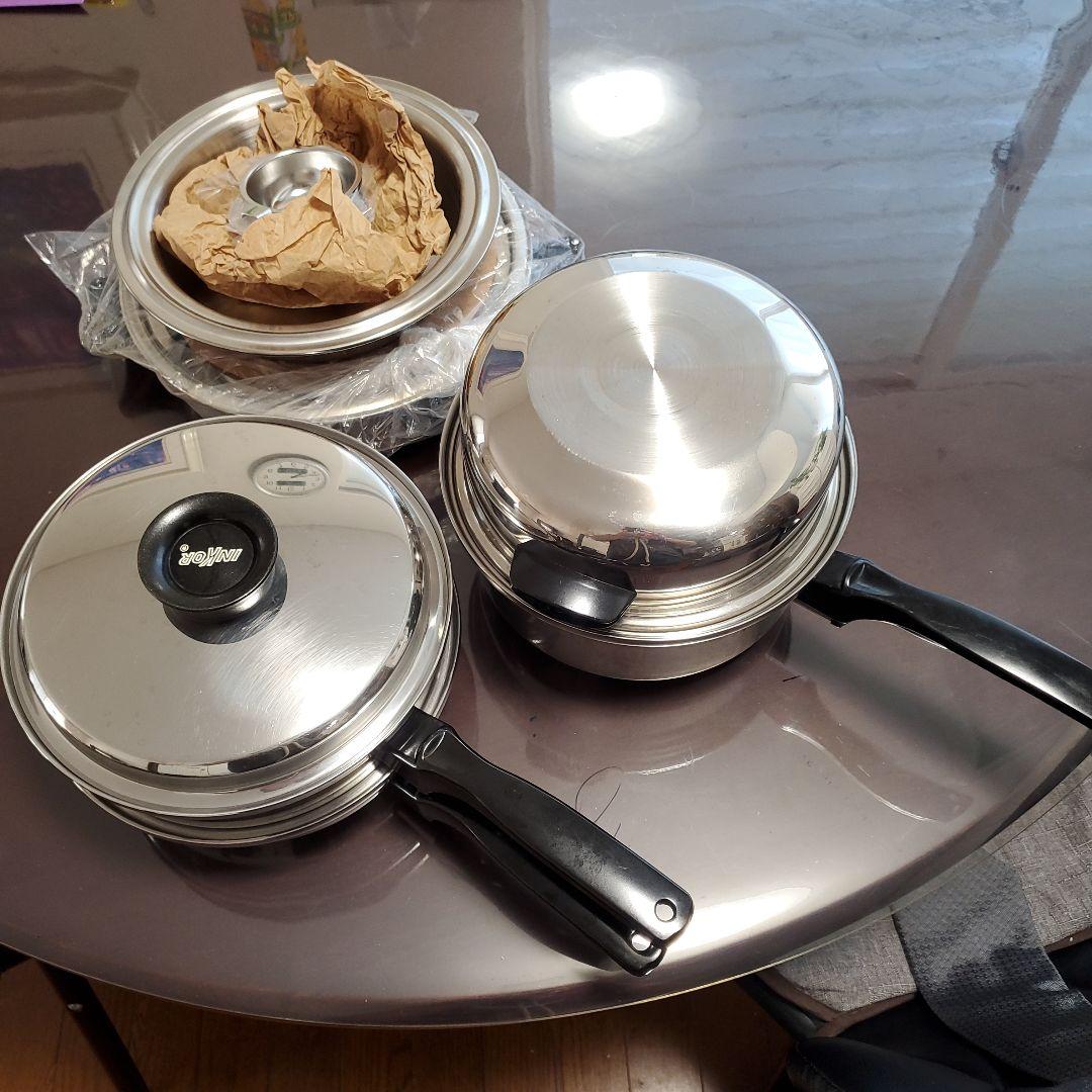 ステンレス鍋・フライパンセット新品 inkor インコア　6セット