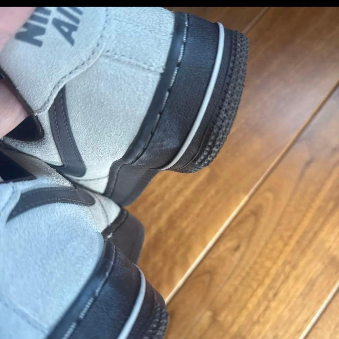 ナイキ エアフォース1 22cm ライトオールウッドブラウン/バロックブラウン