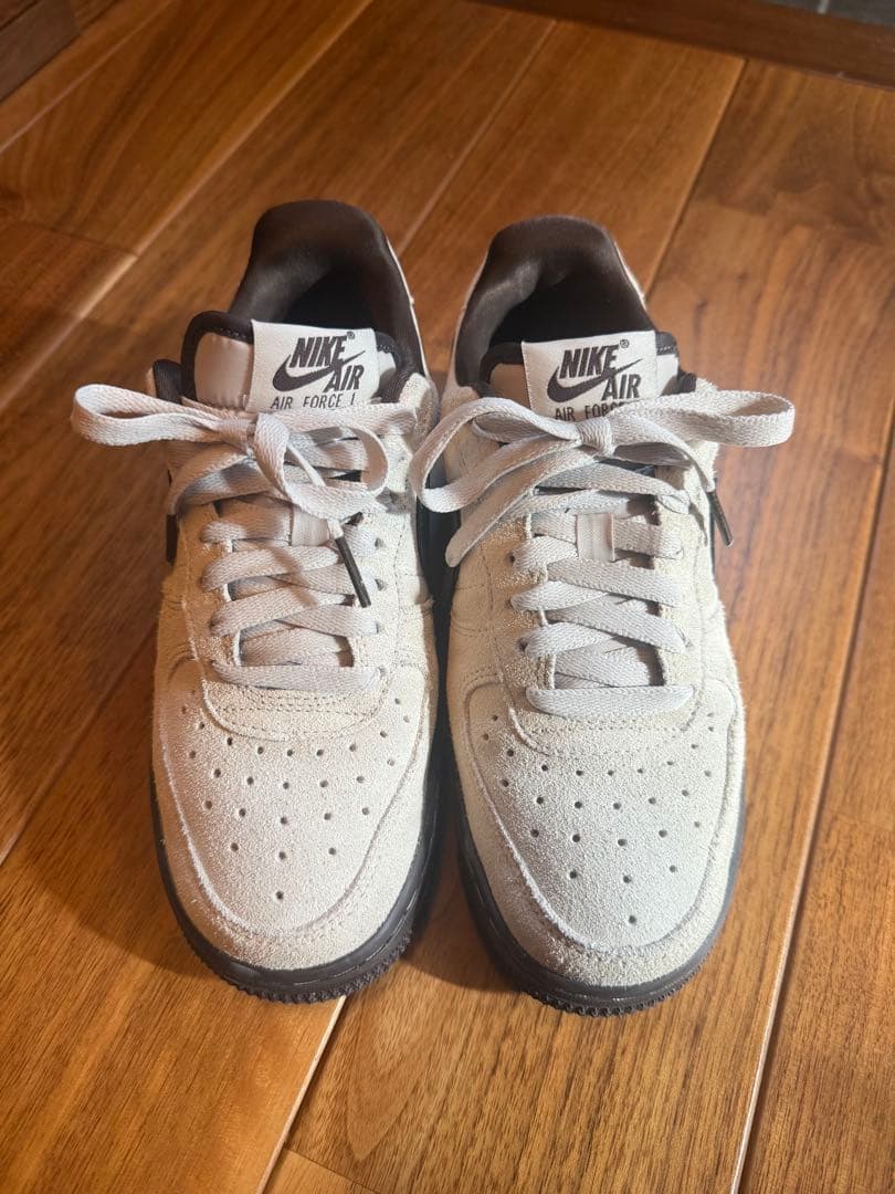 ナイキ エアフォース1 22cm ライトオールウッドブラウン/バロックブラウン