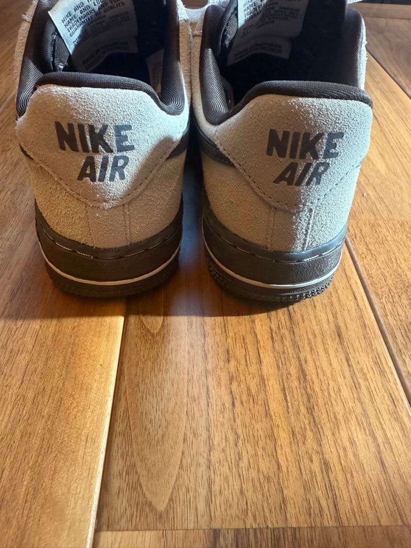 ナイキ エアフォース1 22cm ライトオールウッドブラウン/バロックブラウン