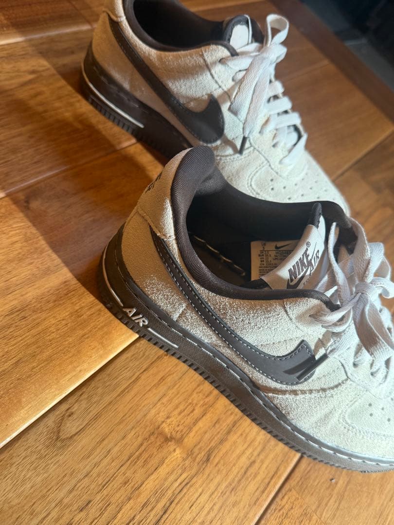 ナイキ エアフォース1 22cm ライトオールウッドブラウン/バロックブラウン