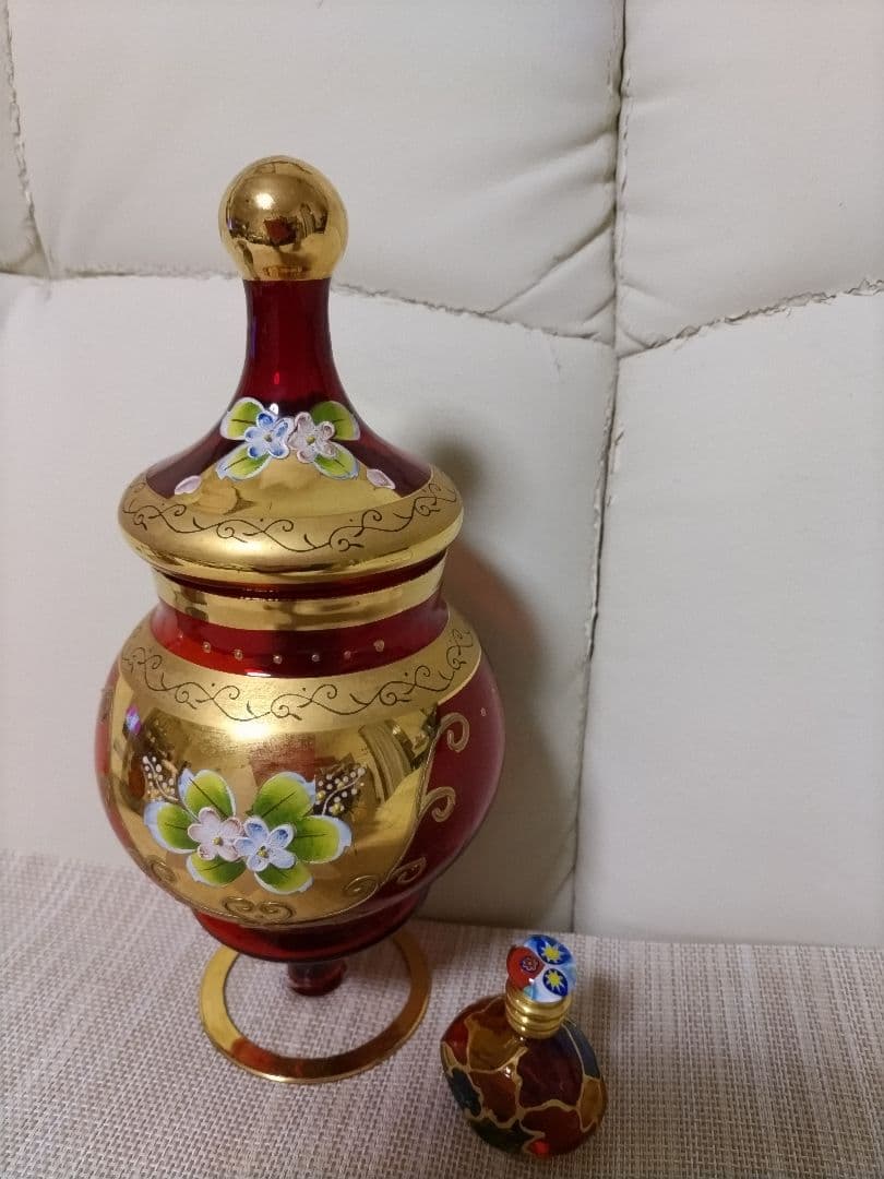 ベネチアンガラスキャンディポット