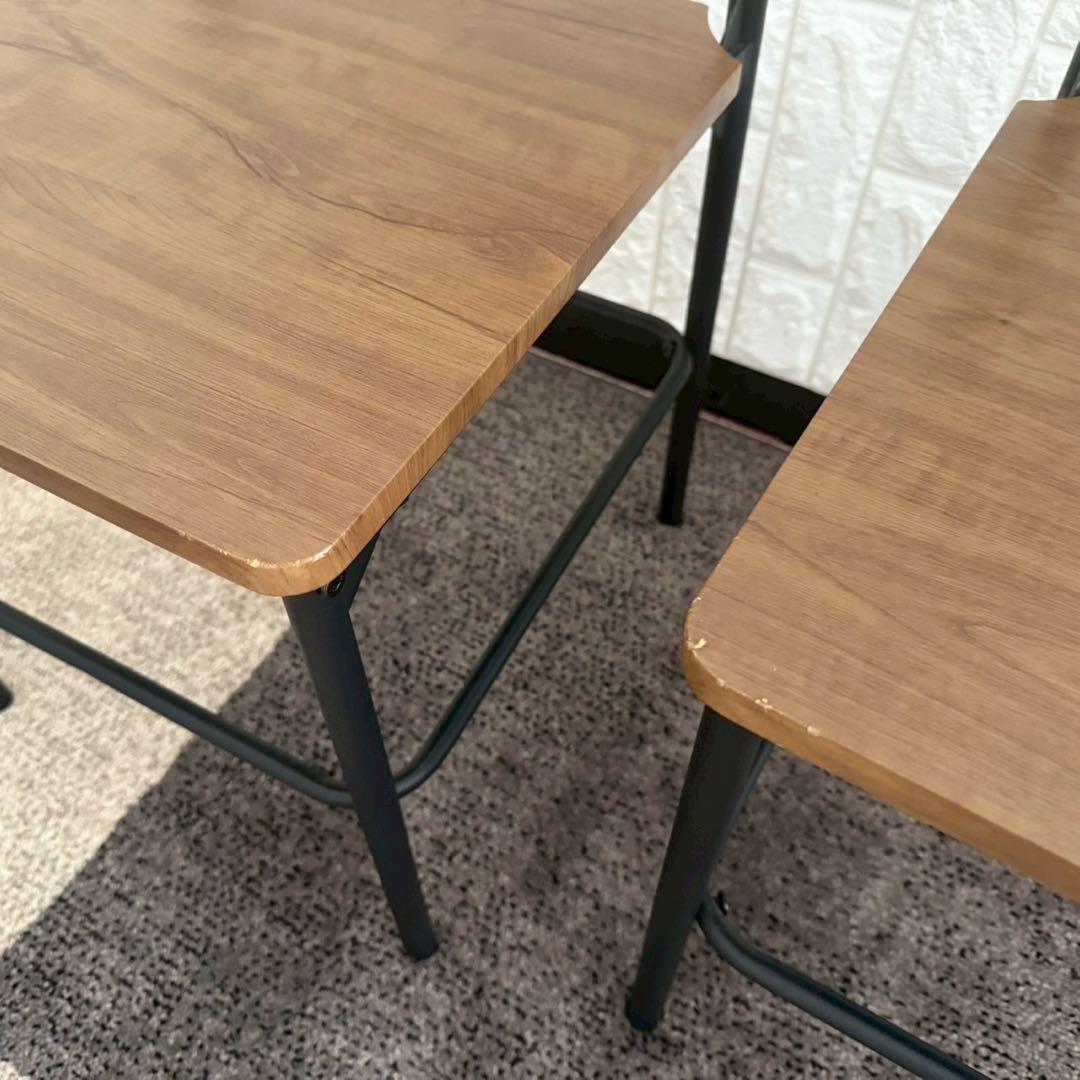 都内23区配送無料✨設置まで❗️2人掛けダイニングセット　ブラウン　美品