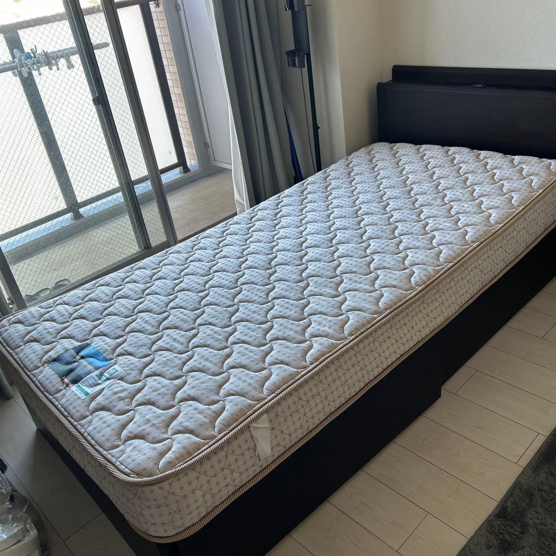 FranceBed 高密度連続スプリング マットレス シングル