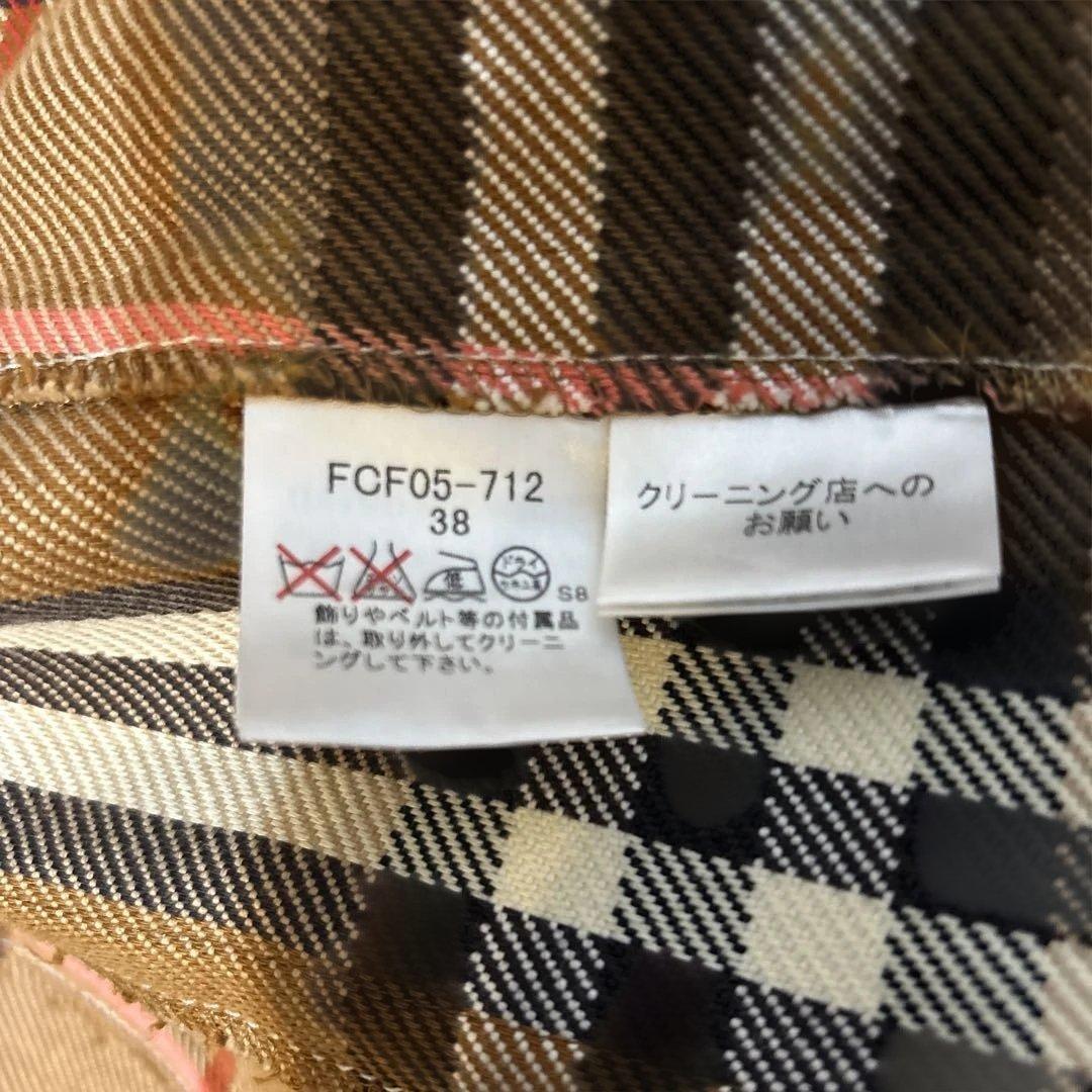 Burberry Blue Label ブラウンジャケット ウエストベルト付き