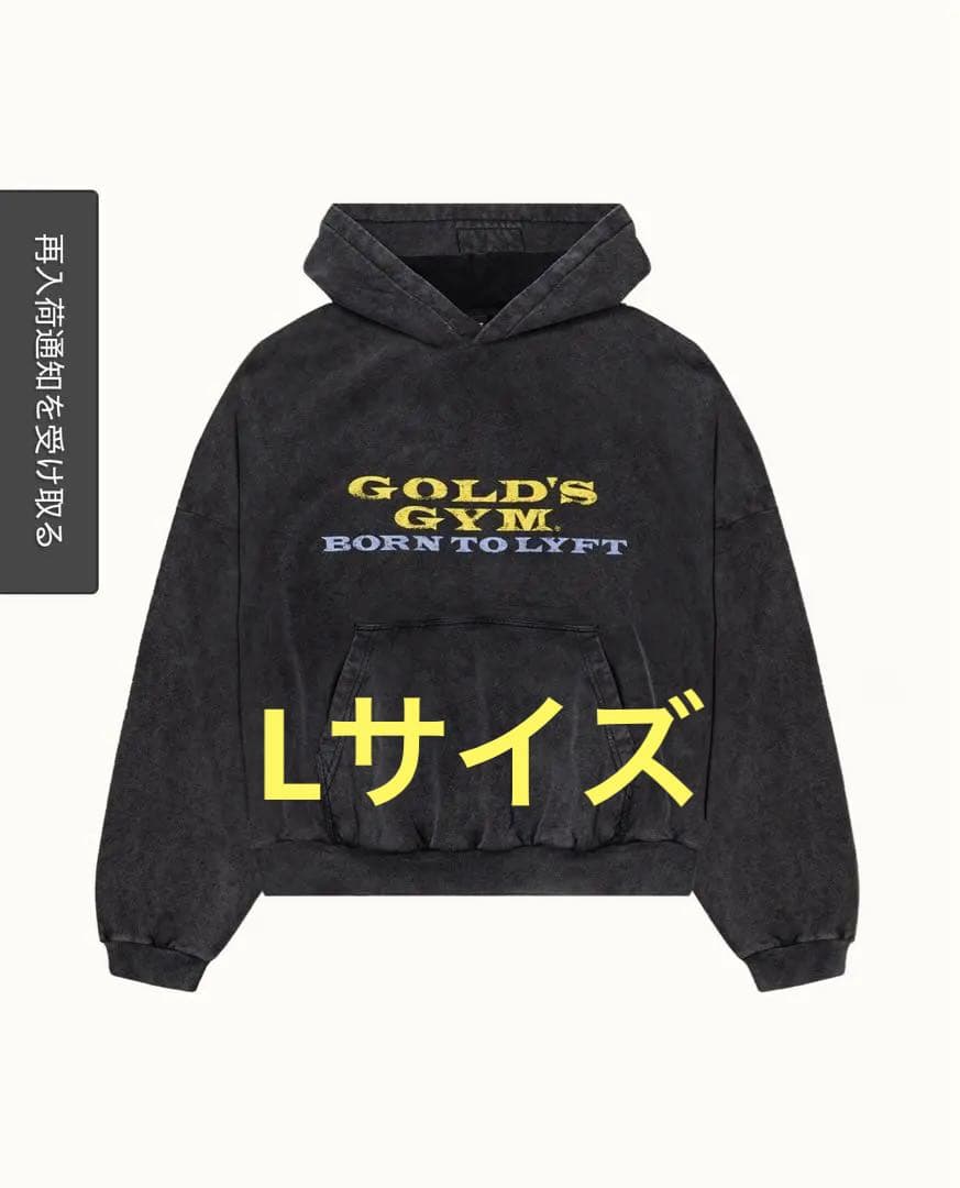 【即完売品】 ゴールドジム lyft パーカー L