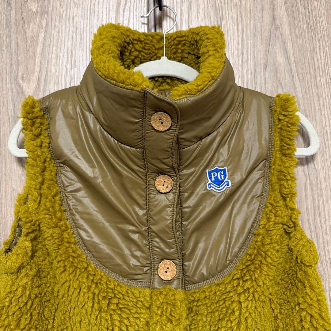 パーリーゲイツ　0サイズ　ボアベスト　　レディース