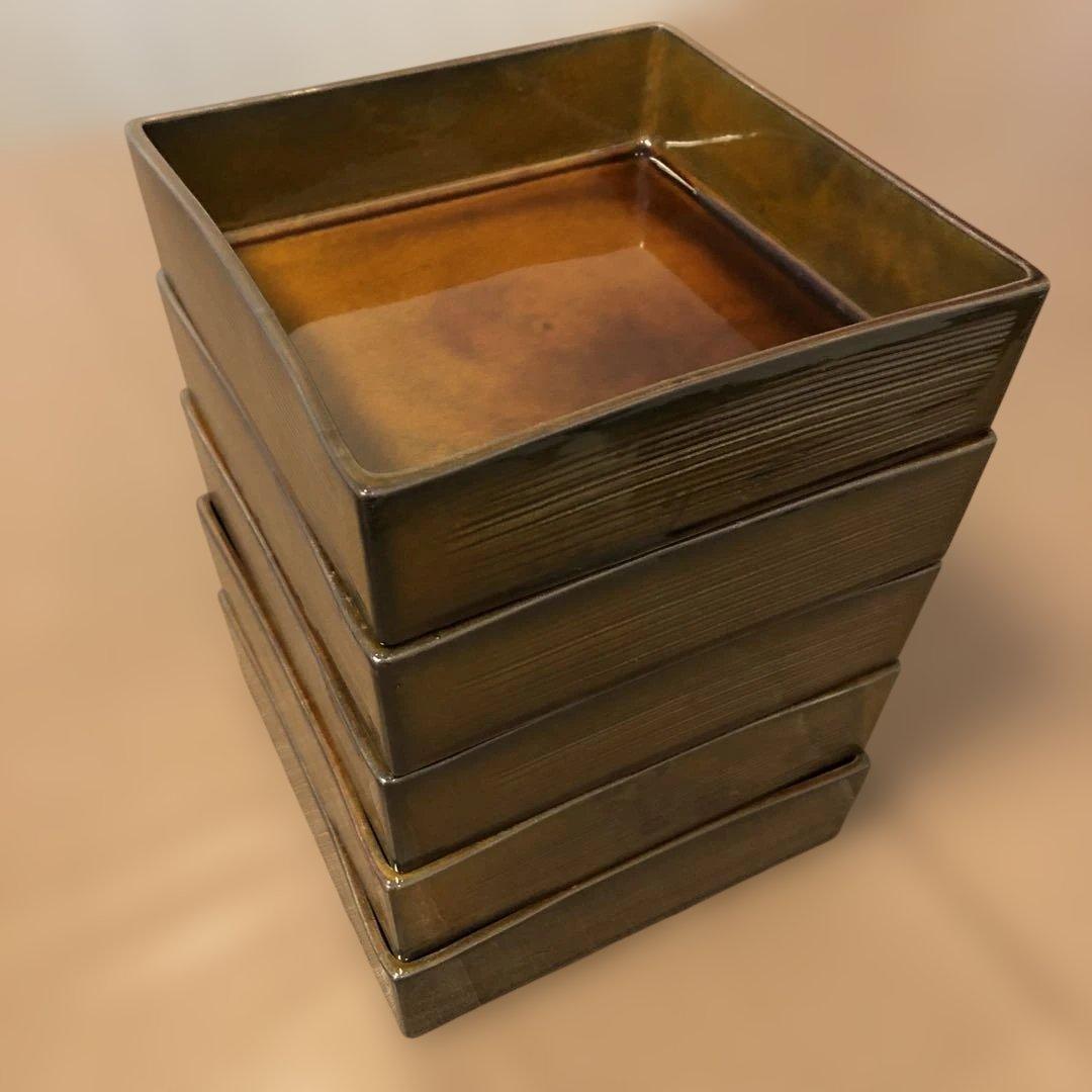 Sobokai ソボカイ　ソブル6寸正角鉢　5枚　おせち