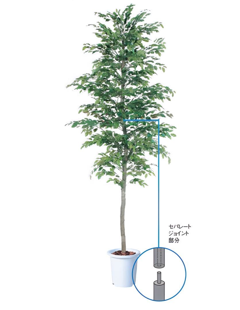 光触媒　人工観葉植物　ウォールグリーン　フィッカスベンジャミナセパレート 400